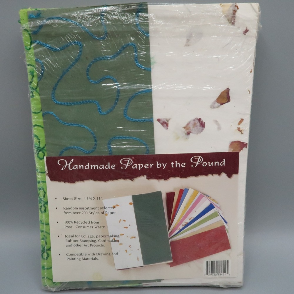 Scrapbook Paper 4.25 x 11" Mixed Lot Art Crafts Punch Outs Handmade from India